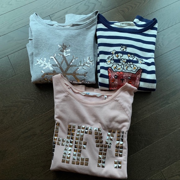 Bundle H&M girls sweaters - 3 items